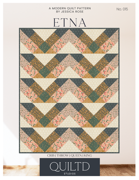 Etna Quilt Pattern PDF | Modern Geometric Quilt - PDF Download