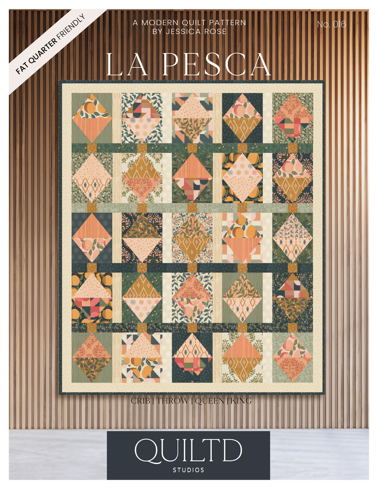 La Pesca Quilt Pattern PDF | Fat Quarter Friendly Modern Quilt