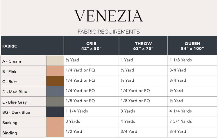 NEW! Venezia Modern Quilt Pattern - PDF Download
