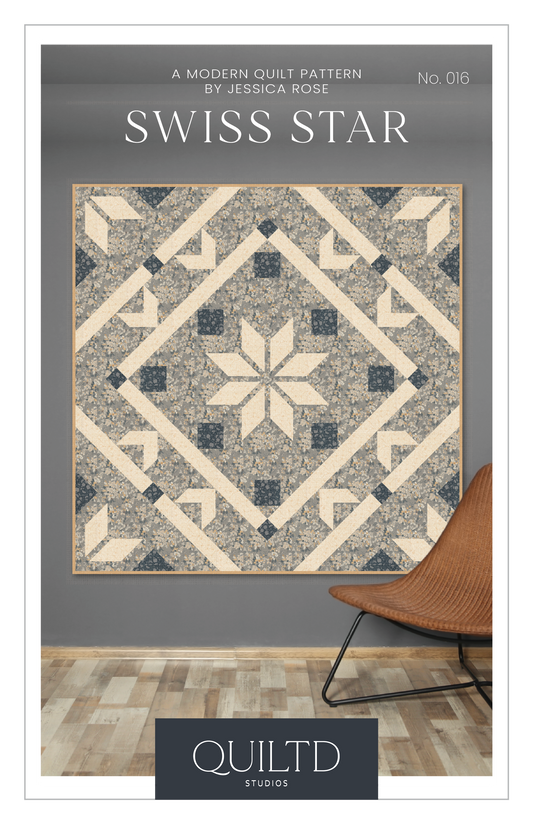 Swiss Star Quilt Pattern - PDF Download (FREE)