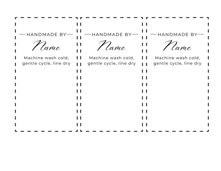FREE Customizable Modern Quilt Labels