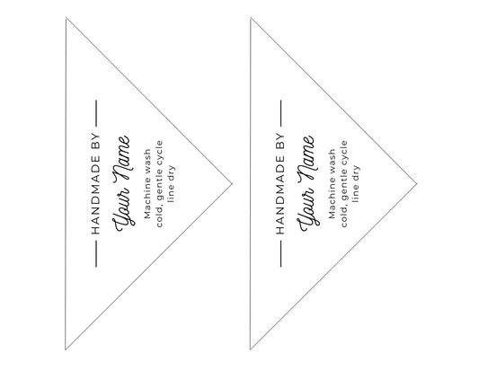 FREE Customizable Modern Quilt Labels