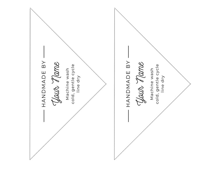 FREE Customizable Modern Quilt Labels