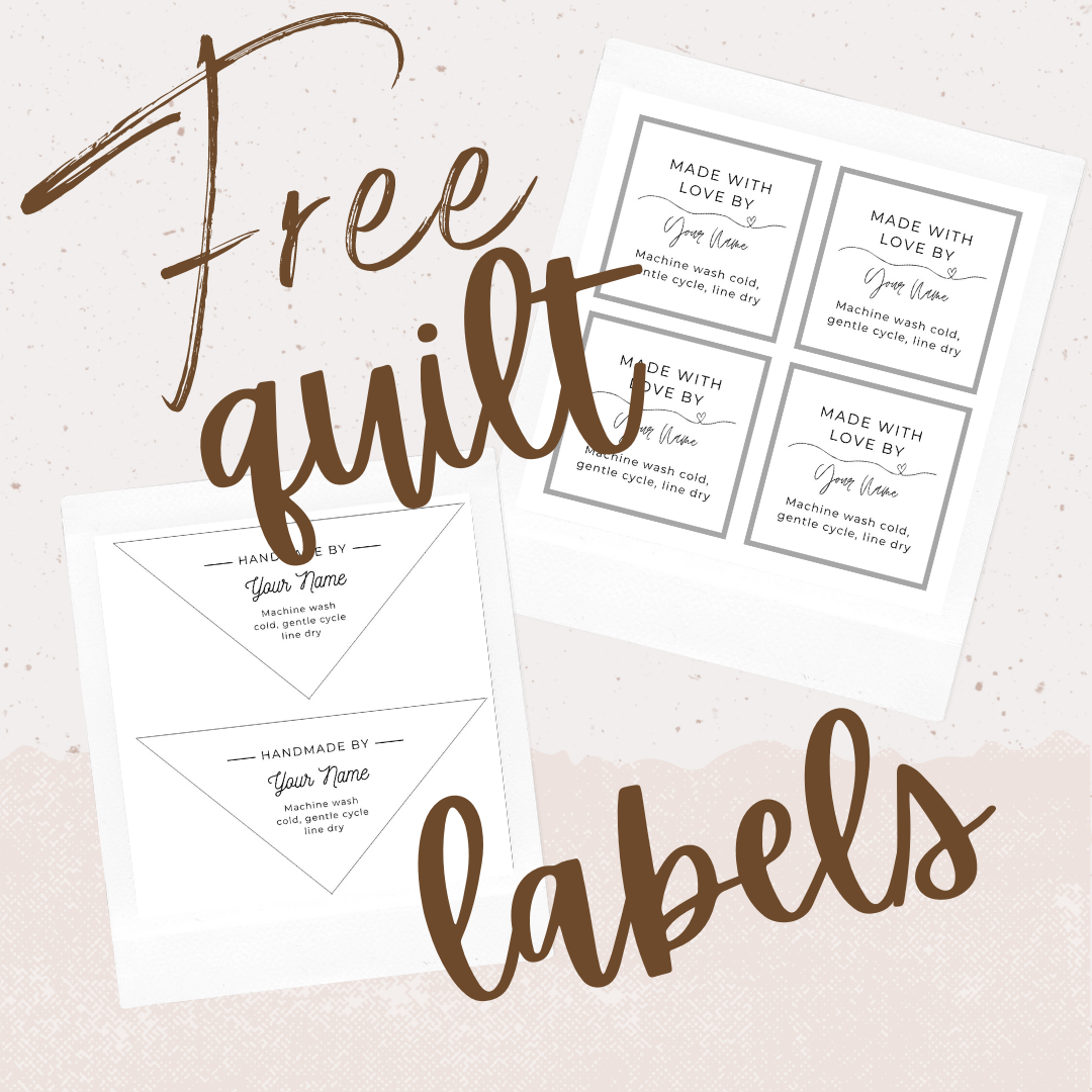 Free Customizable Modern Quilt Label Printable Quiltd Studios