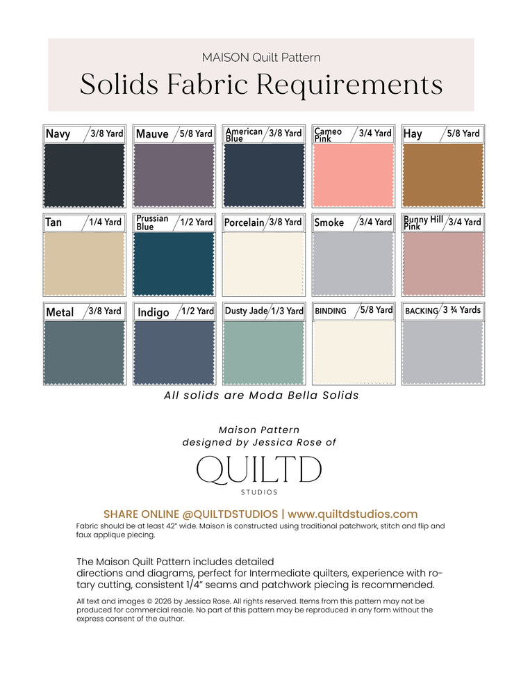 Maison Quilt | Block of the Month Experience