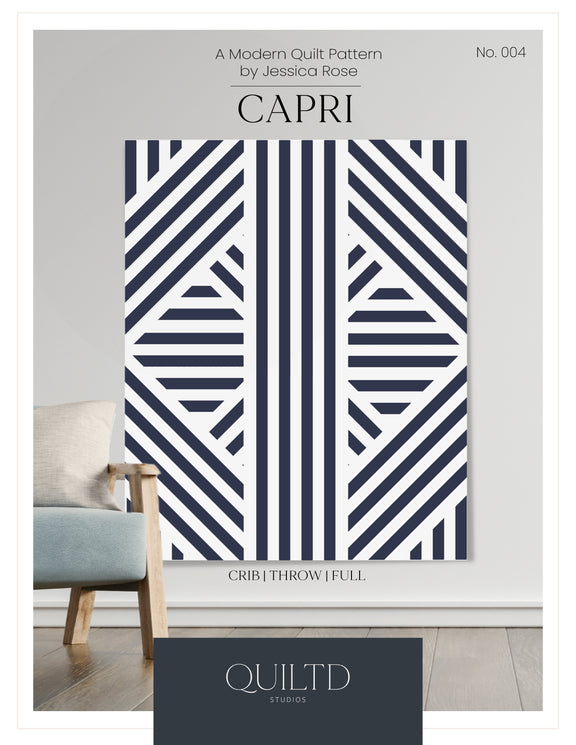 Capri Quilt Pattern - PDF+ Download (includes step-by-step videos ...