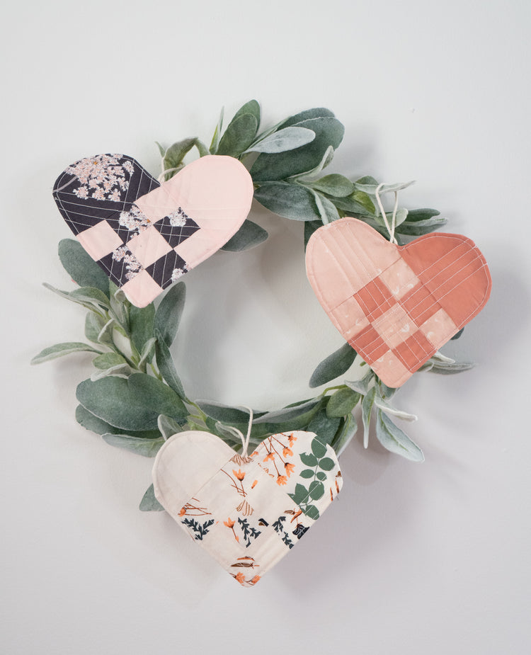 Scandinavian Quilted Heart Template